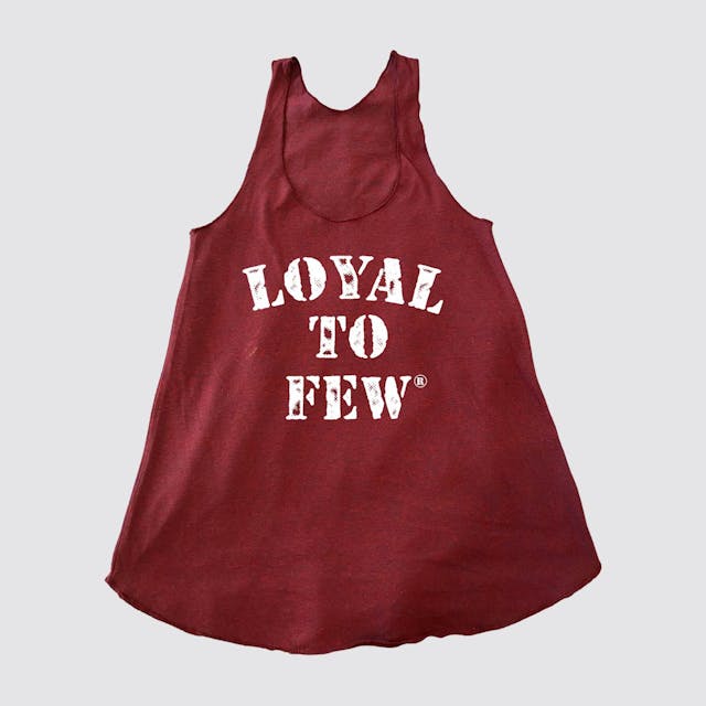Tri-Blend Tank with Stenciled (Maroon)